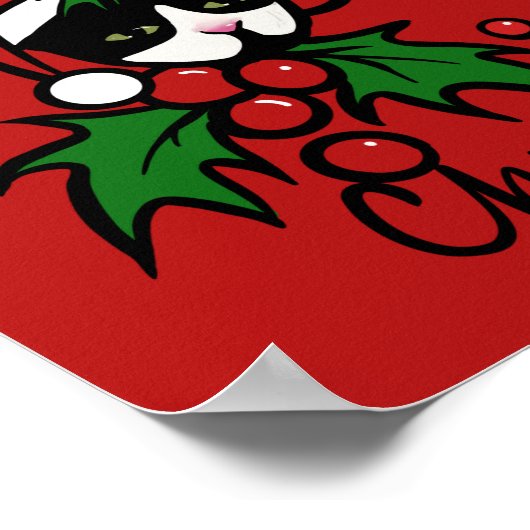 Kerst-kerstcadeautje Poster (Hoek)