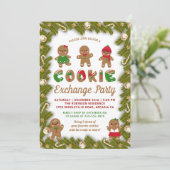 Kerst-kerstdecor Koekjeswisselaar in ontbijt Kaart (Staand voorkant)