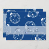 Kerst-kerstdiner-uitnodigingskaarten voor sierdoel kaart (Voorkant / Achterkant)