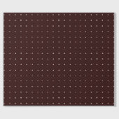 Kerst-kerstfeest Burgundy Polka Dot Cadeaupapier (Vlak)