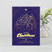 Kerst Kerstfeest Elegante 2026 Kalender Feestdagenkaart (Staand voorkant)