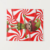Kerst kerstfeest Elf Wandkleed (Voorkant (horizontaal))
