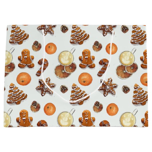 Kerst-kerstfeest Groot Cadeauzakje (Voorkant)