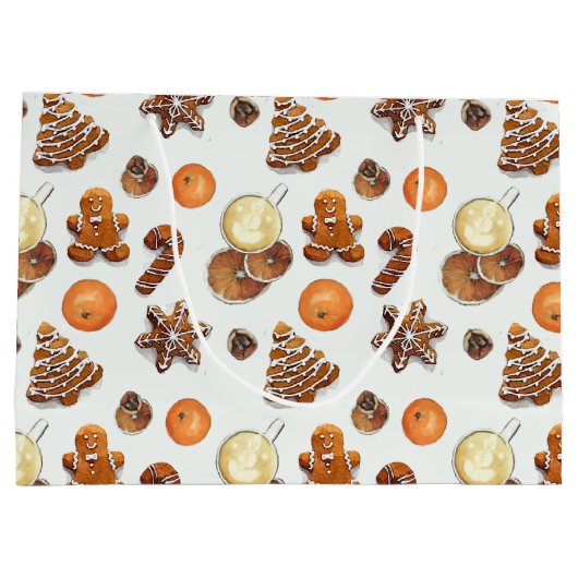 Kerst-kerstfeest Groot Cadeauzakje (Achterkant)