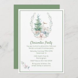 Kerst-kerstfeest in de baarmoeder kaart