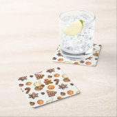 Kerst-kerstfeest Kartonnen Onderzetters (Insitu)