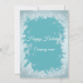 Kerst-kerstfeest met vorst kaart (Achterkant)