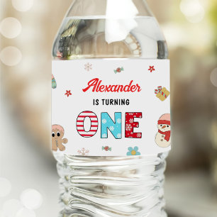 Kerst Kerstfeest voor kinderen Waterfles Etiket