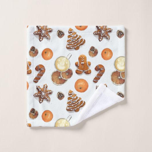 Kerst-kerstfeest Washandje (Wasdoekje)