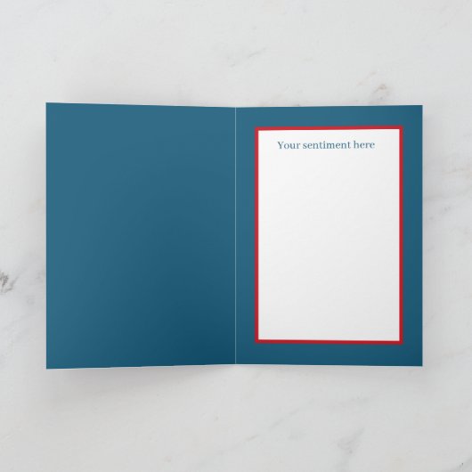 kerst kerstfeestdag feestdagen kaart (Binnen)