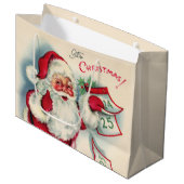 kerst kerstfeestdag groot cadeauzakje (Voorkant Gekanteld)