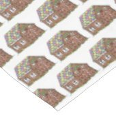 Kerst-kerstfeestdag in het Snoep van Gingerbrood Tafelkleed (Gekanteld)