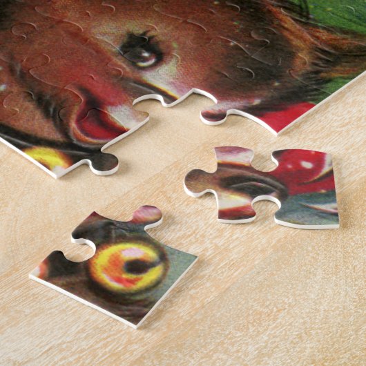 kerst kerstfeestdag legpuzzel (Zijkant)