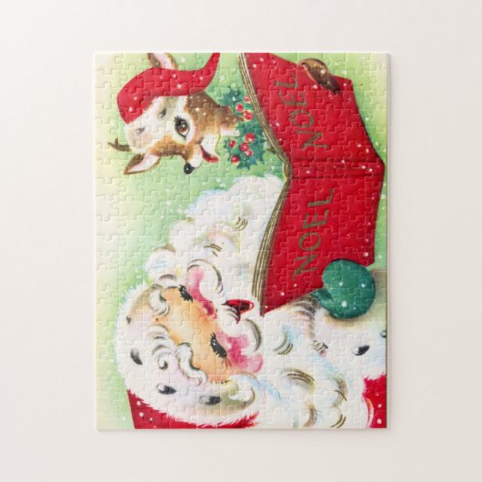 kerst kerstfeestdag legpuzzel (Verticaal)