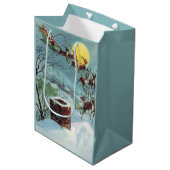 kerst kerstfeestdag medium cadeauzakje (Voorkant Gekanteld)