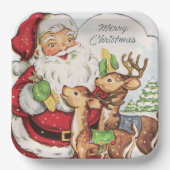 kerst kerstfeestdag papieren bordje (Voorkant)