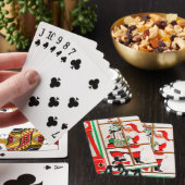 kerst kerstfeestdag pokerkaarten (Insitu)