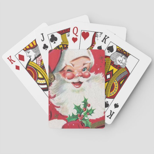 kerst kerstfeestdag pokerkaarten (Achterkant)