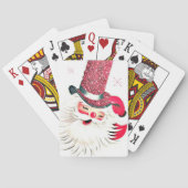 kerst-kerstfeestdag pokerkaarten (Achterkant)