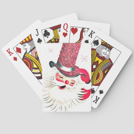 kerst-kerstfeestdag pokerkaarten (Achterkant)