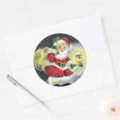 kerst kerstfeestdag ronde sticker (Envelop)