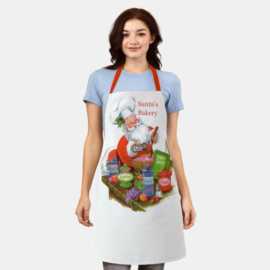 kerst kerstfeestdag schort (Gedragen)