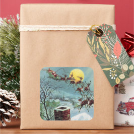 kerst kerstfeestdag vierkante sticker