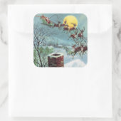 kerst kerstfeestdag vierkante sticker (Tas)