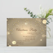 Kerst-kerstfeestfeest met gouden kerstfeestdagen kaart (Staand voorkant)