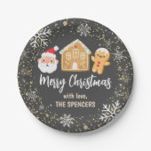 Kerst-kerstfeestfeest Papieren Bordje (Voorkant)