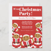 Kerst-kerstfeestfeest voor ontbijtkoek kaart (Voorkant)