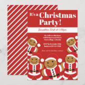 Kerst-kerstfeestfeest voor ontbijtkoek kaart (Voorkant / Achterkant)