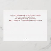  kerst-kerstfeestkaart op maat folie feestdagenkaart (Achterkant)