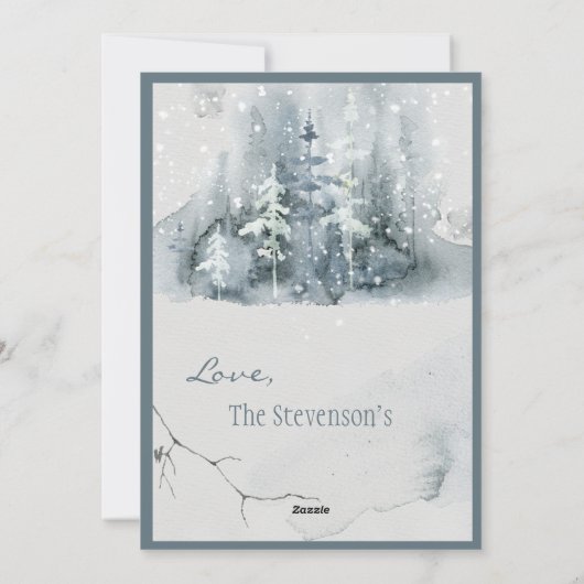 Kerst-kerstfeestkerst Feestdagenkaart (Achterkant)