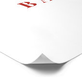 Kerst-kerstfeestmaal Baby shower Welkomstteken Poster (Hoek)