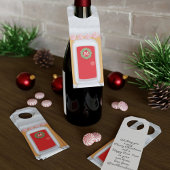 Kerst kerstflesfles met Label