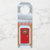 Kerst kerstflesfles met Label (Voorkant)