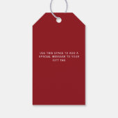 Kerst-kerstfoto Merry Cadeaulabel (Achterkant)