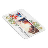 Kerst-kerstgouden winter Botanische foto-ingang Magneet (Rechterzijde)