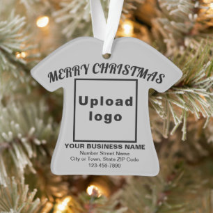 Kerst-kerstgrijze T-Shirt-vorm Acryl Ornament