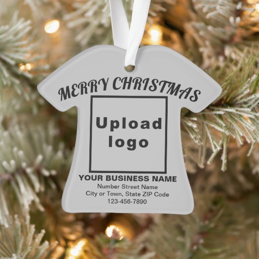 Kerst-kerstgrijze T-Shirt-vorm Acryl Ornament (Boom)