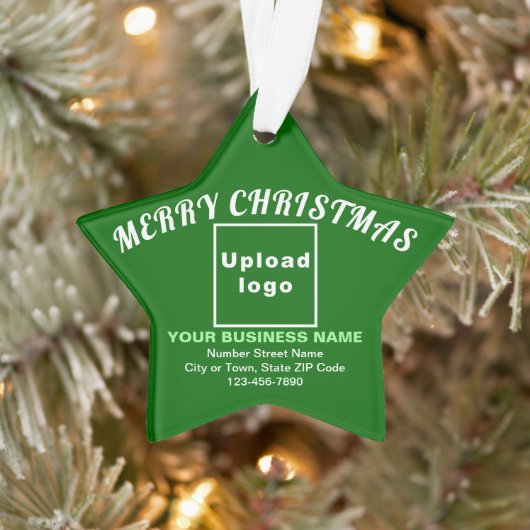 Kerst-kerstgroene ster Acrylversiering Ornament (Boom)