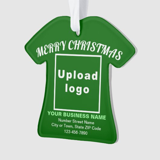 Kerst-kerstgroene T-Shirt-vorm Acryl Ornament (voorkant)