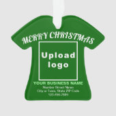 Kerst-kerstgroene T-Shirt-vorm Acryl Ornament (voorkant)