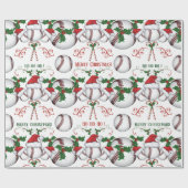 Kerst-kersthonkbal Cadeaupapier (Vlak)