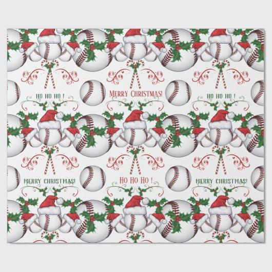 Kerst-kersthonkbal Cadeaupapier (Vlak)