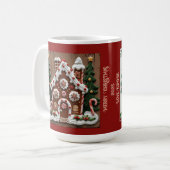 Kerst Kersthuis Aanpasbaar Koffiemok (Voorkant links)