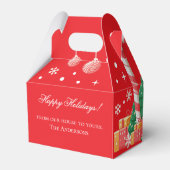 Kerst Kersthuis Bedankdoosjes (Achterkant)