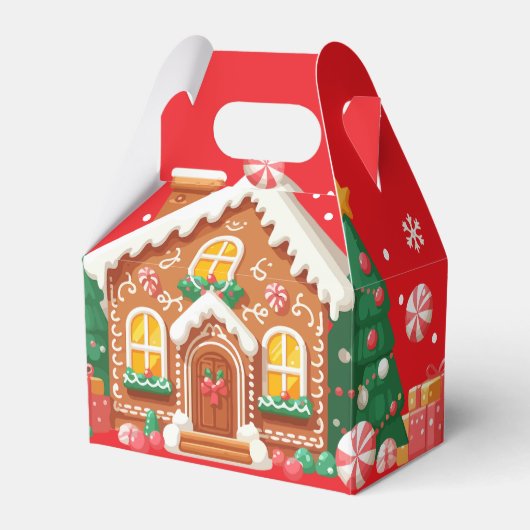 Kerst Kersthuis Bedankdoosjes (Voorkant Zijde)