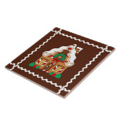 Kerst Kersthuis Keuken Onderzetter Cadeau Tegeltje (Zijkant)